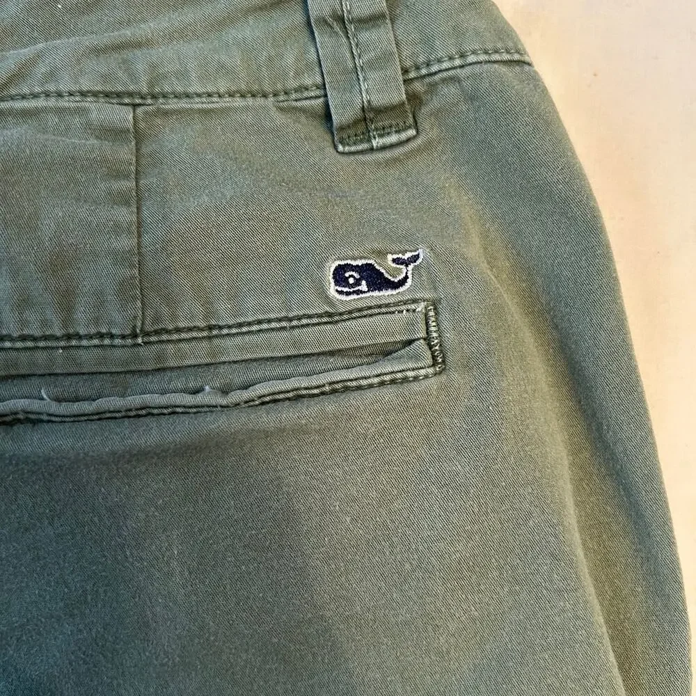 Vineyard Vines Ladies pants Sz 4‎ Green Golf Resort Athleisure Gorp
